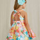 Abel & Lula - Floral Mikado Print Dress