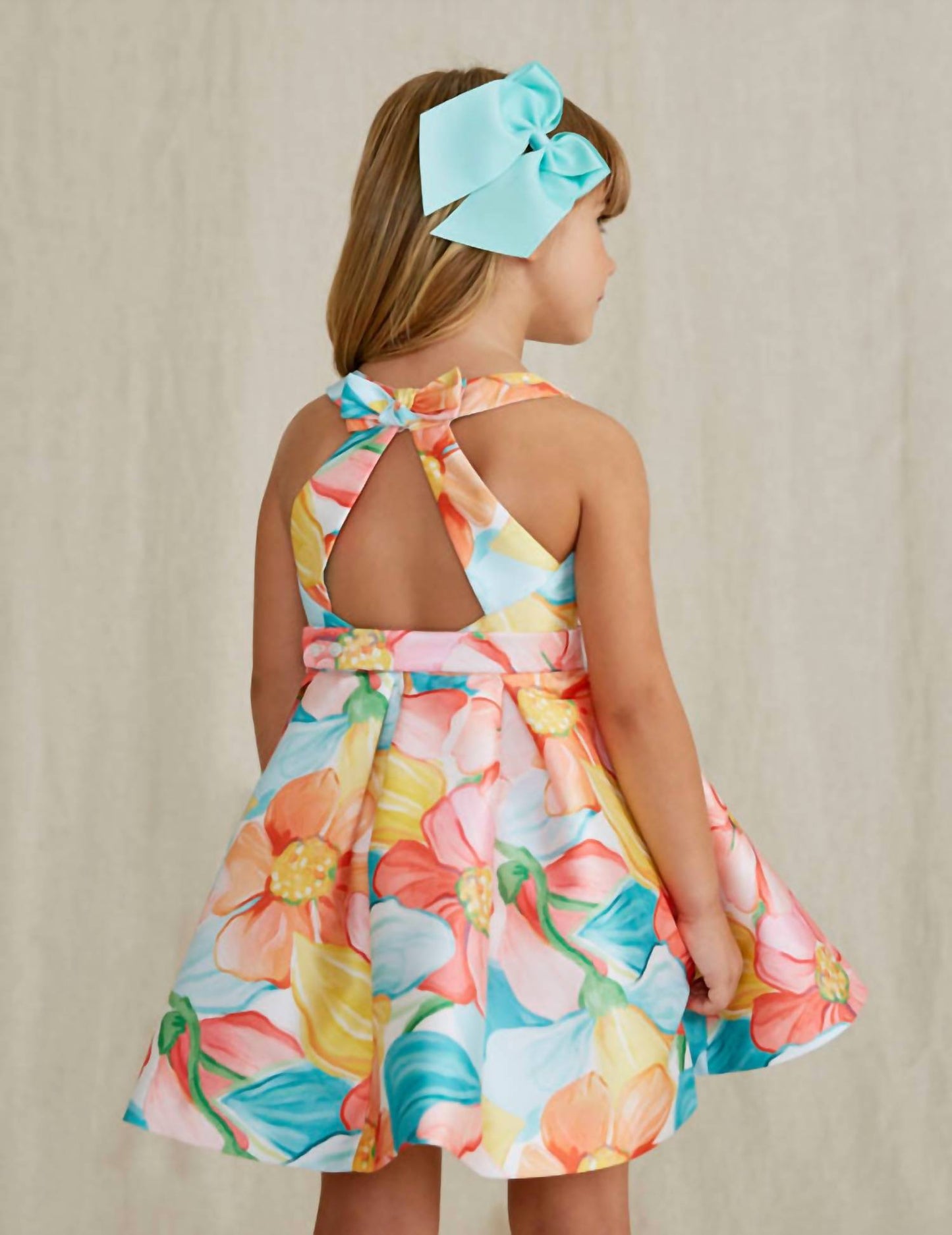 Abel & Lula - Floral Mikado Print Dress