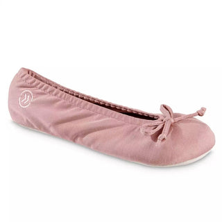 Isotoner - Women's Stretch Satin Eco Comfort Ballerina Slipper