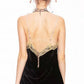 Aratta - Velvet Lace Trim Cami With Sequins And Pearls