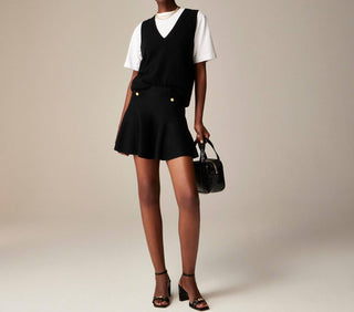 J.Crew - A-line Mini Sweater-skirt In Merino Wool