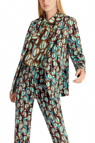 Marc Cain - Retro Print Single-breasted Blazer