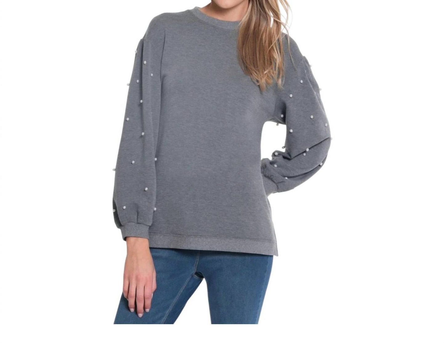 Multiples - Pearl Embellishment Sweater