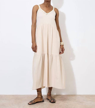 Apricot - Shell Detail Midmaxi Dress