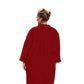 On The Plus Side - Crinkle Cotton Long Sleeve Collar Button Up Tunic - Plus