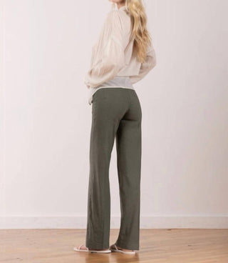 Avenue Montaigne - Flavia Linen Palazzo-style Pants