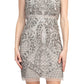 Adrianna Papell - Sleeveless Embellished Zipper Back Mesh Dress