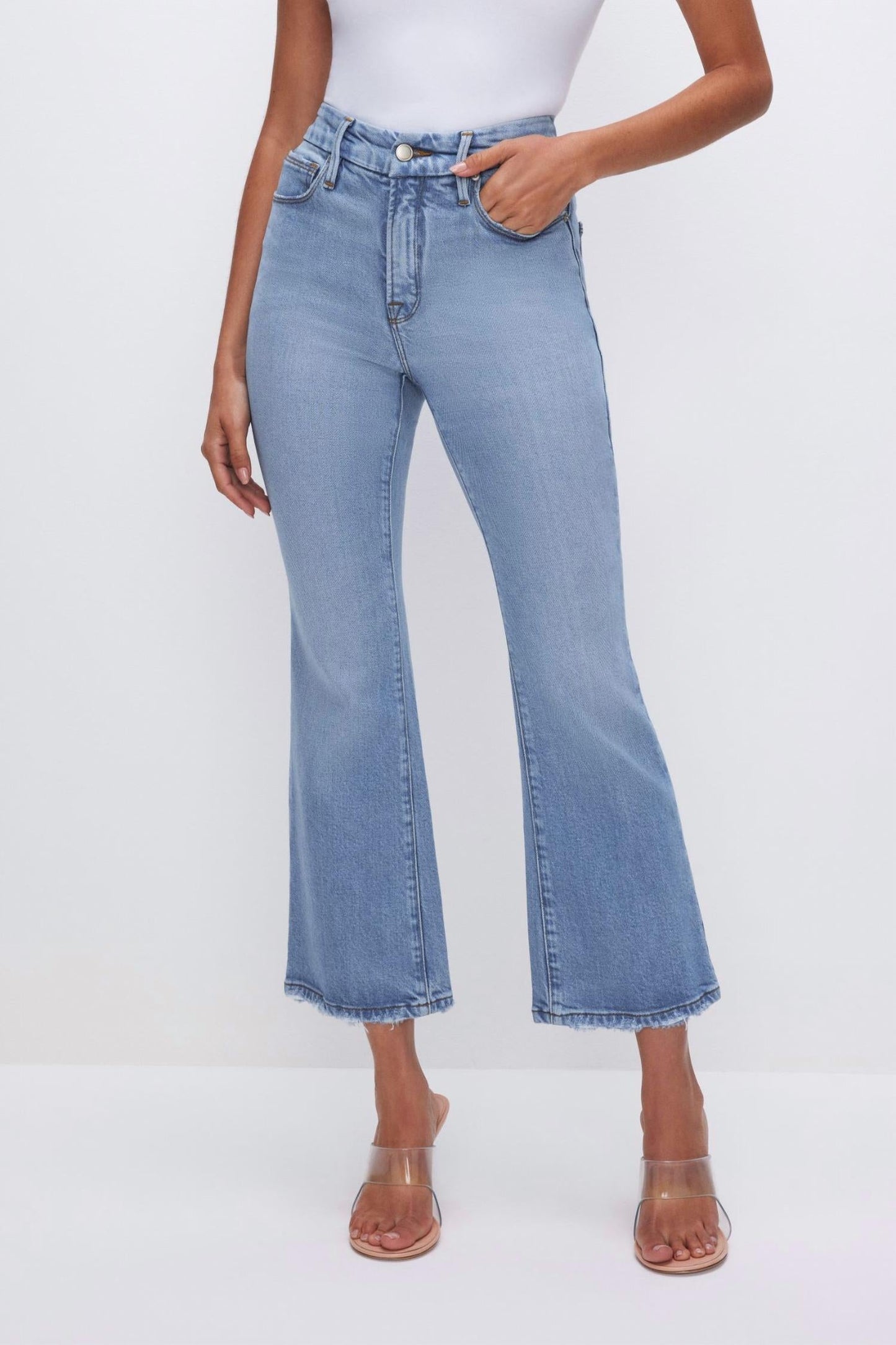 Good American - Good Legs Crop Mini Boot