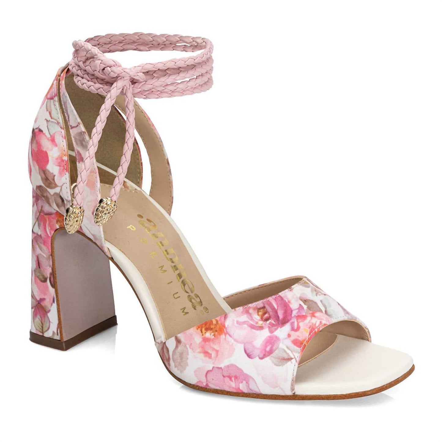 Andrea - Women's High Heel Sandals With Rope Ankle Strap