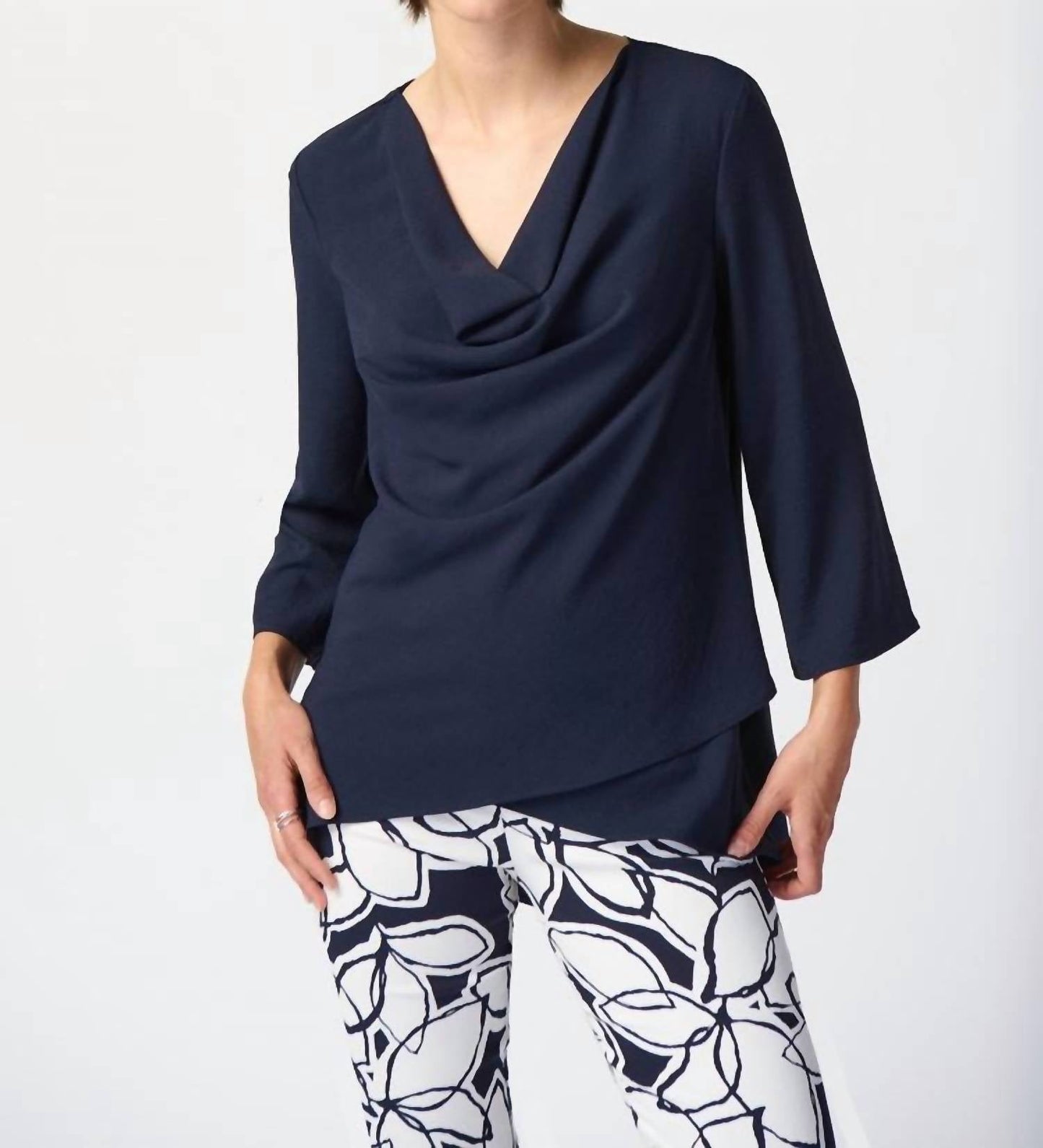 Joseph Ribkoff - Cowl Neck Top