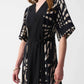 Joseph Ribkoff - Tropical Print Midi A-line Dress