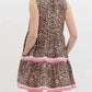 Entro - Women's Leopard Print Sleeveless Mini Dress