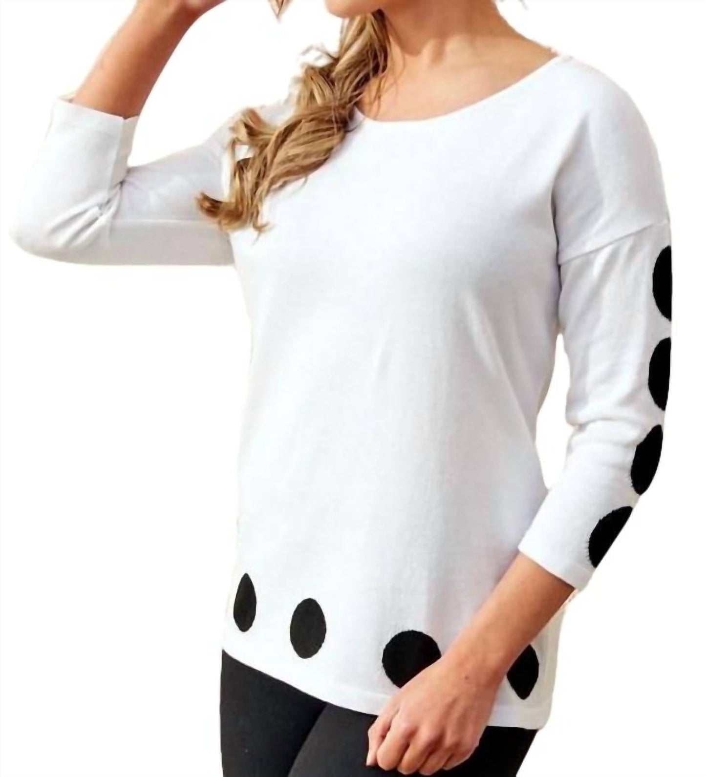 Angel - Abstract Scoop Neck Top