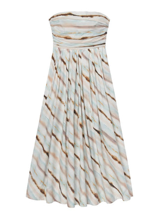 A.L.C. - Women's Tara Striped Strapless Midi Dress