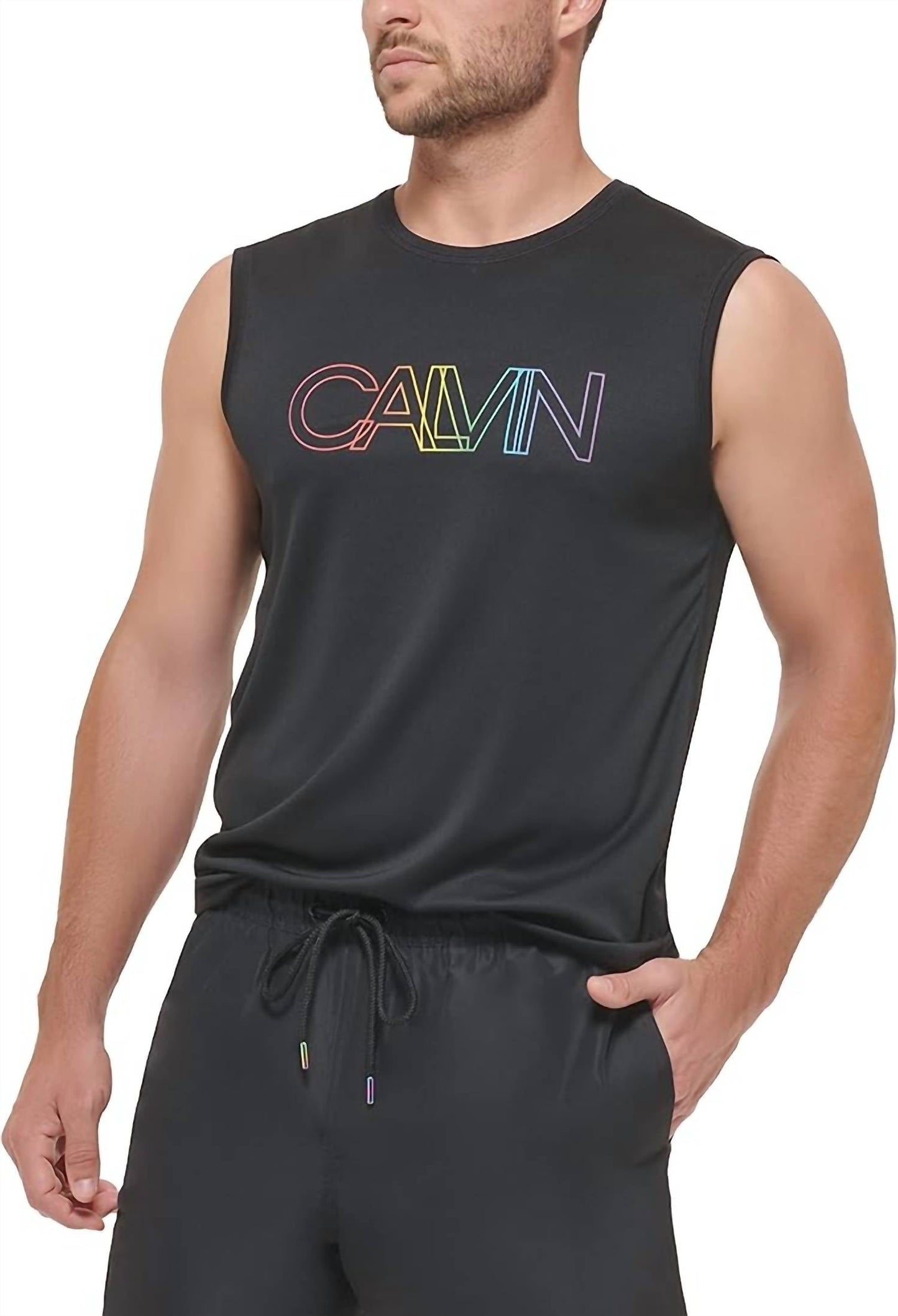Calvin Klein - Men's Standard Rainbow Collection Top
