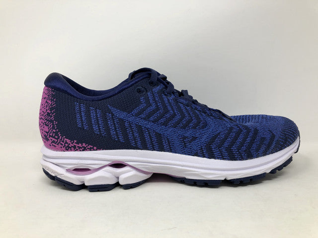 Mizuno Women's Wave Rider 23 Waveknit Running Shoes Blue/Ultramarine Size 6 B(M) Us