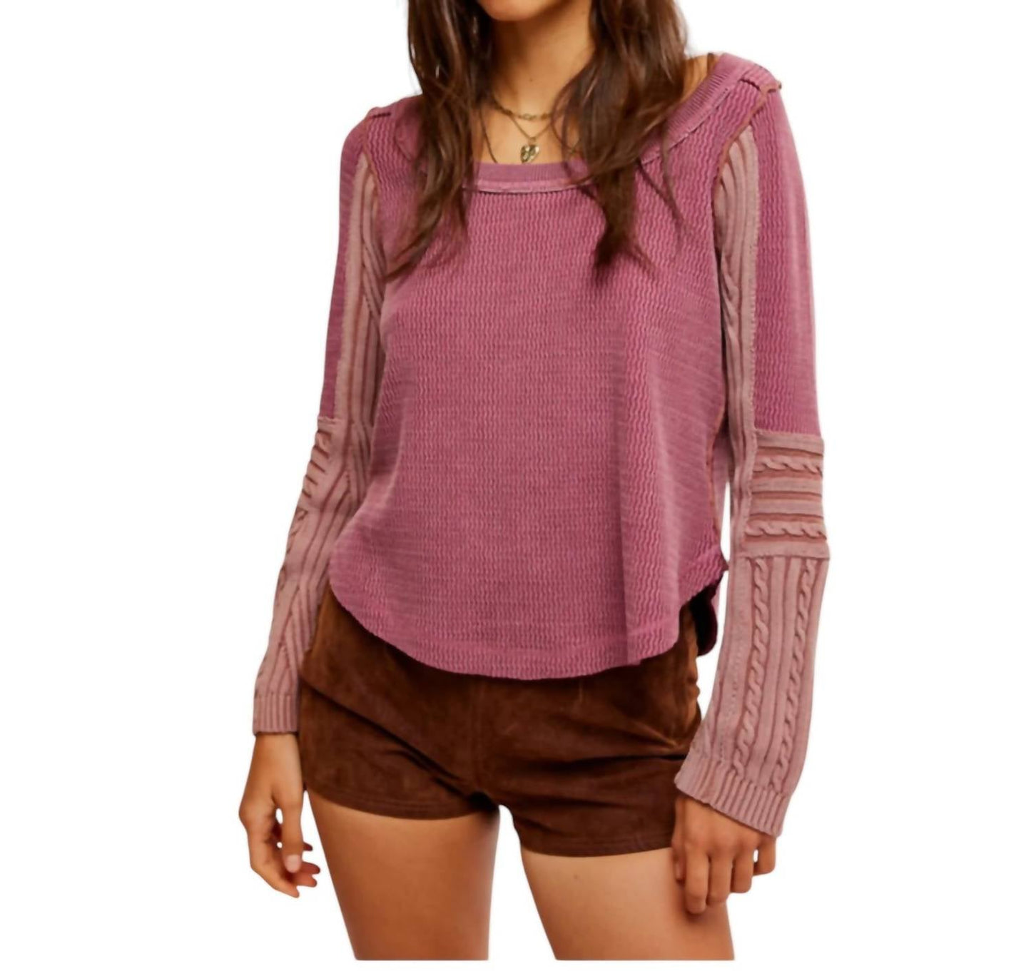 Free People - Cable Cuff Top