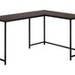 L-Shaped Corner Computer Desk with Contemporary Marble Look