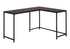 L-Shaped Corner Computer Desk with Contemporary Marble Look
