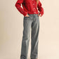 &Merci - Cozy Cherry Knit Sweater Cardigan