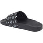 MCM Women's Monogram Slide Sandal Black Size 41