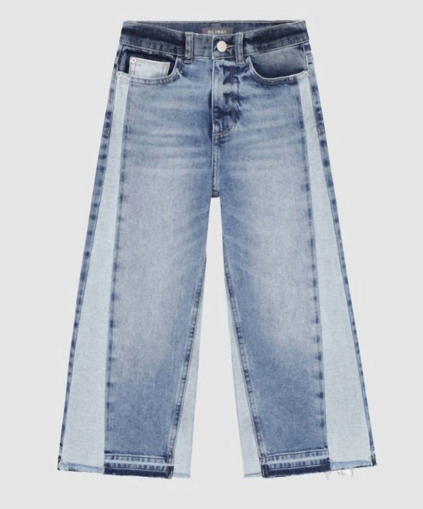 Dl1961 - Kids' - Girl's Paneled Lily Wide Leg Denim Jeans