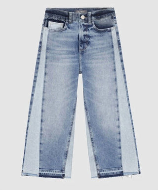 Dl1961 - Kids' - Girl's Paneled Lily Wide Leg Denim Jeans