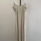 5Besties - Women's Contrasting Cross Over Maxi Linen Dress