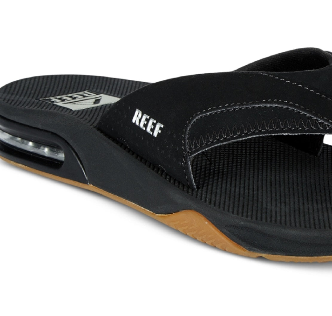 Reef Men's Fanning Thong Sandals Black Size 8