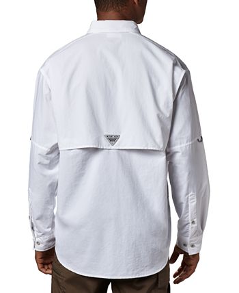 Columbia Men's Bahama Ii Long Sleeve Shirt White Size X-Large