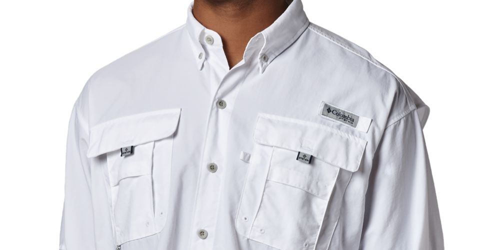 Columbia Men's Bahama Ii Long Sleeve Shirt White Size XX-Large