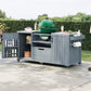K&K 66.5" Outdoor Kitchen Island for Big Green Egg Grills