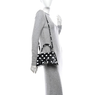 Balenciaga - Women's Polka Dot Spray Hourglass Handbag Xs