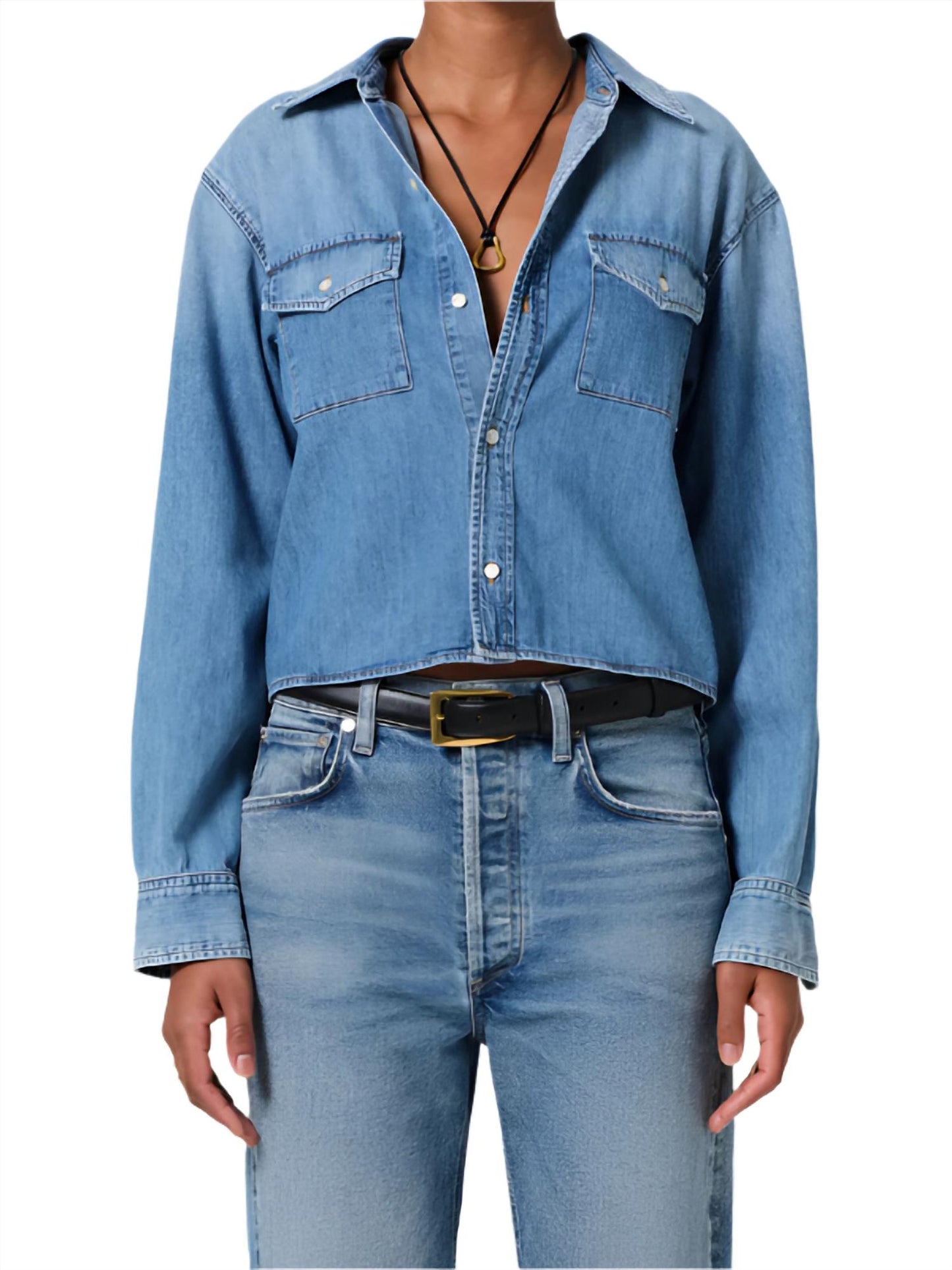 Citizens Of Humanity - Baby Shay Cropped Shirt