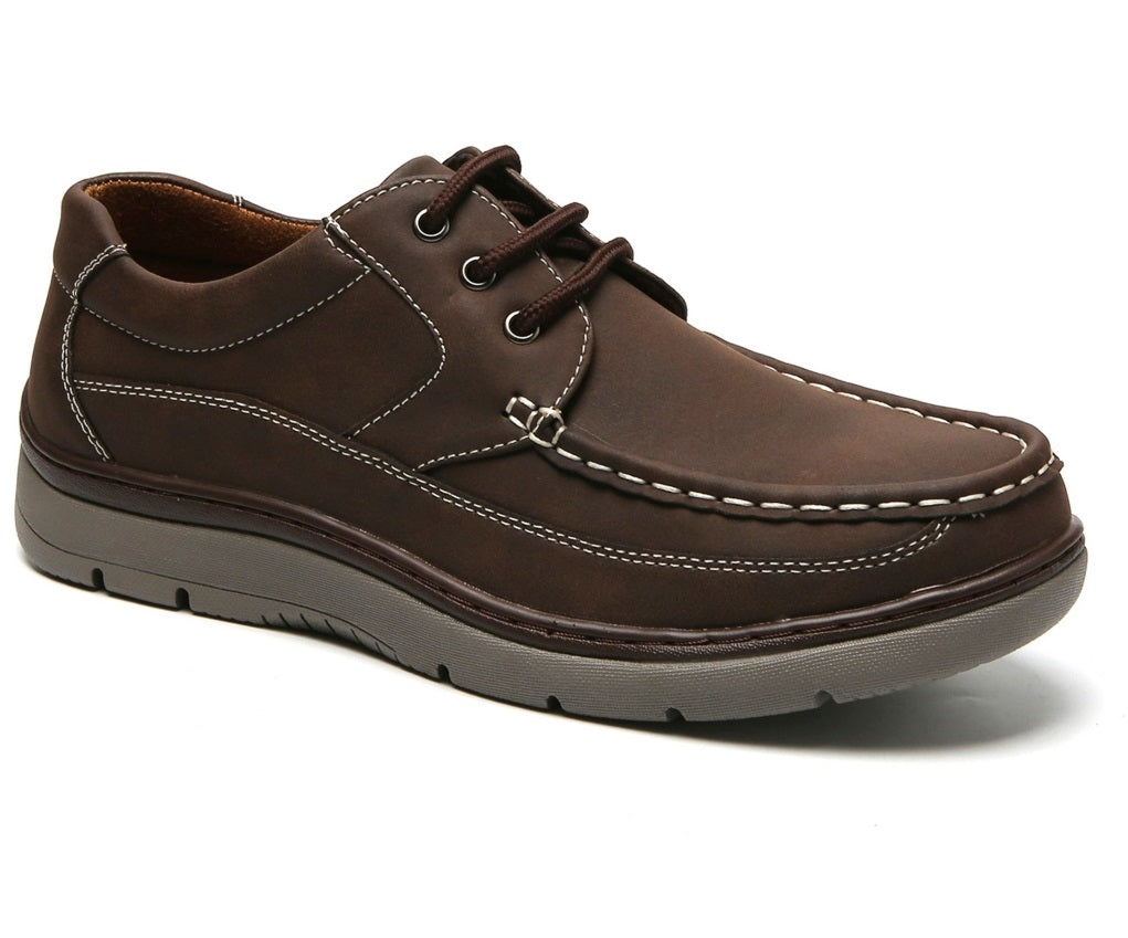 Aston Marc Men's Lace Up Comfort Casual Shoes Brown Size 9 M