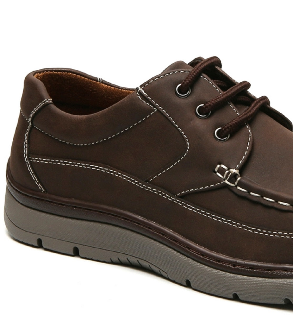Aston Marc Men's Lace Up Comfort Casual Shoes Brown Size 9 M