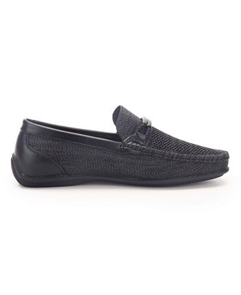 Aston Marc Men's Knit Lace Strap Driving Loafer Black Size 12 M
