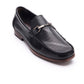 Aston Marc Men's Perforated Buckle Loafers Shoes Black Size 9.5M