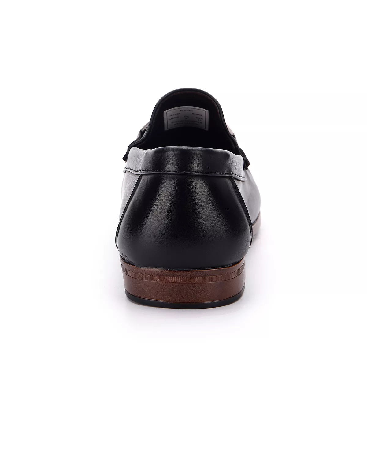 Aston Marc Men's Perforated Buckle Loafers Shoes Black Size 9.5M