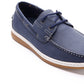 Aston Marc Men's Faux Nubuck Boat Shoes Blue Size 8 M