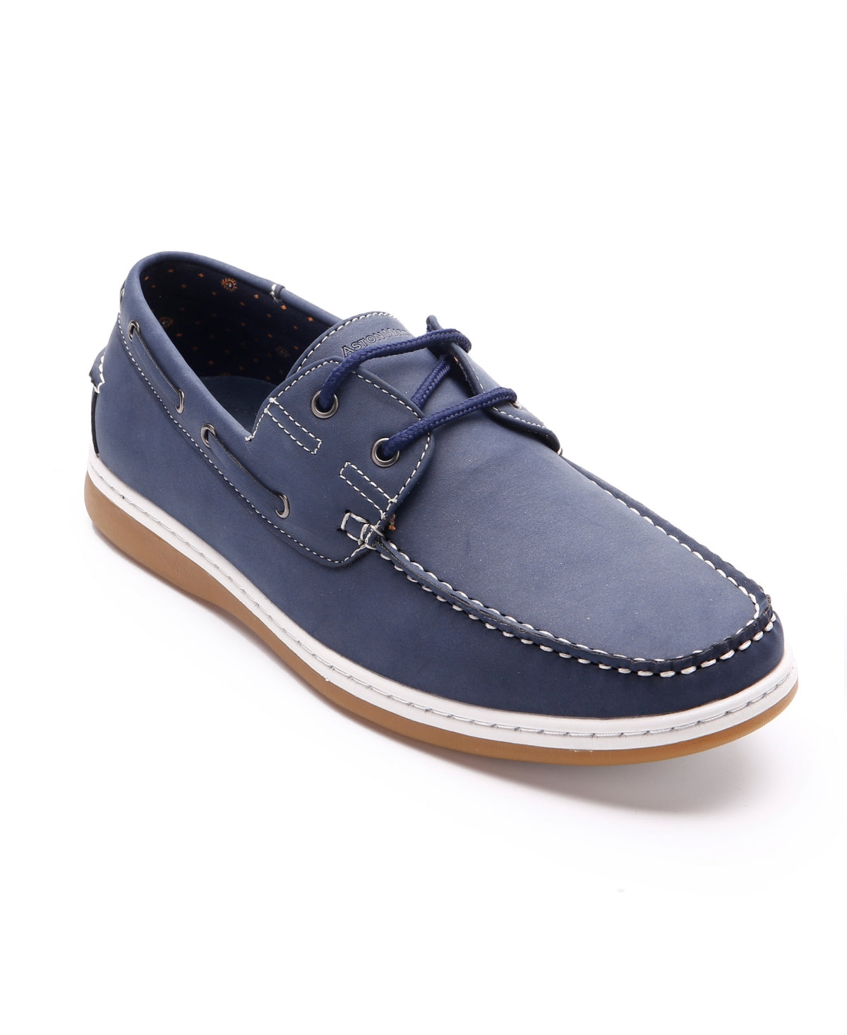 Aston Marc Men's Faux Nubuck Boat Shoes Blue Size 9.5M