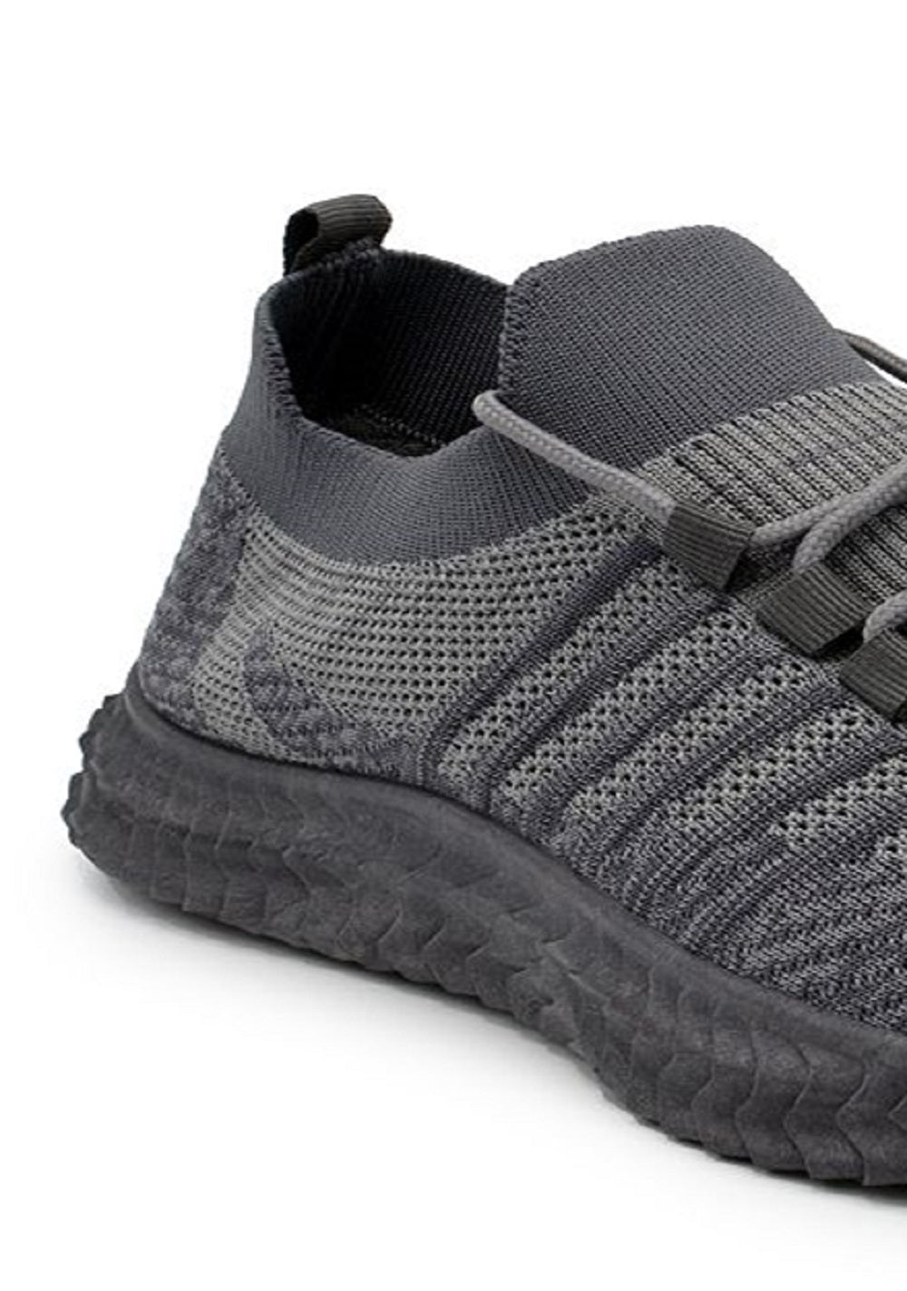 Akademiks Men's Stripe Knit Sneakers Grey Size12