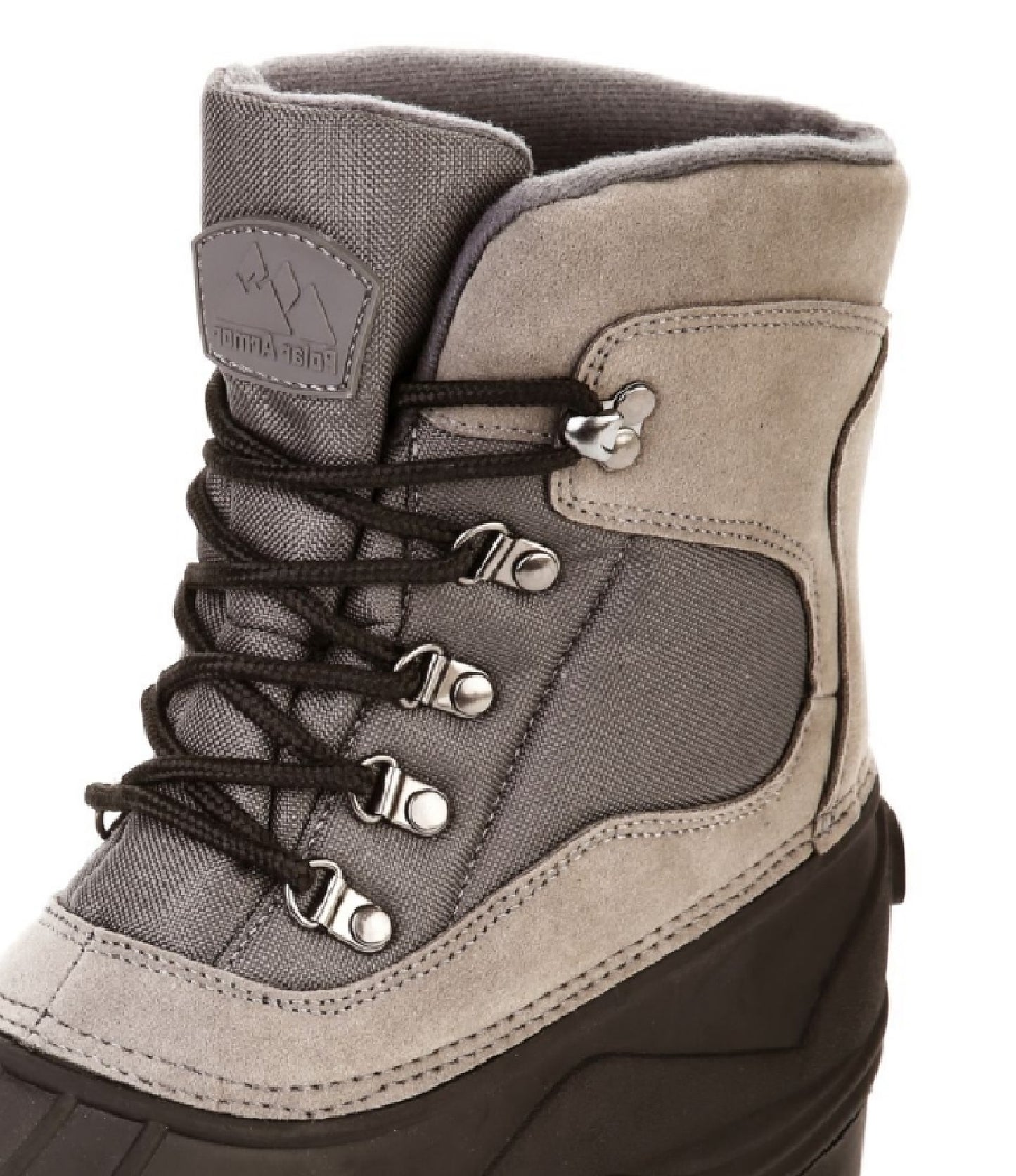 Polar Armor Men's All Weather Suede Snow Boots Gray Size 10 M
