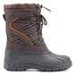 Polar Armor Men's All Weather No Tie Lace Snow Boots Brown Size 9M