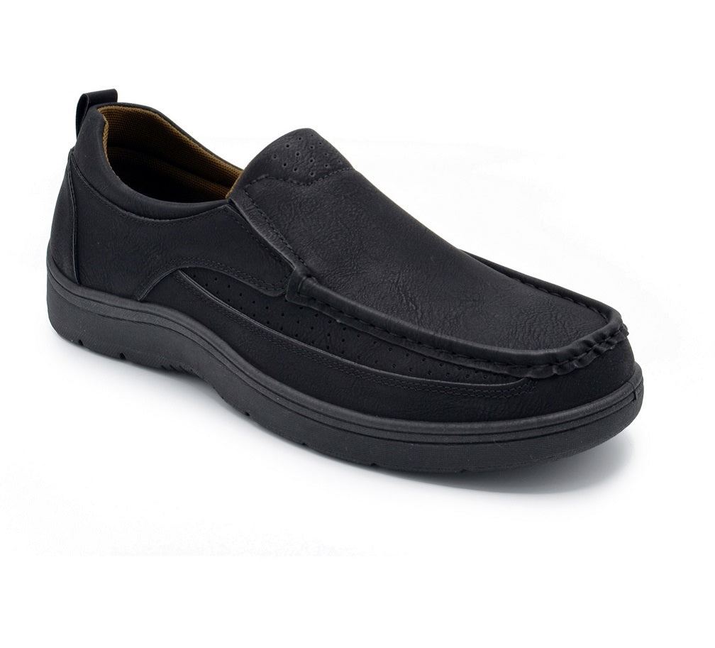 Aston Marc Men's Slip On Walking Casual Shoes Black Size 8 M
