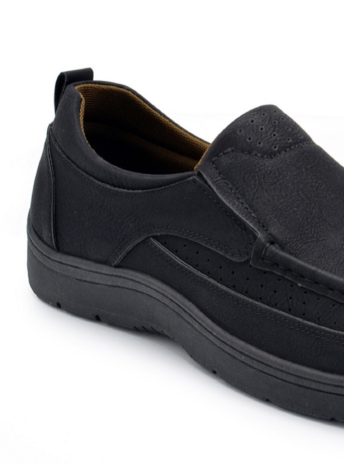 Aston Marc Men's Slip On Walking Casual Shoes Black Size 8 M