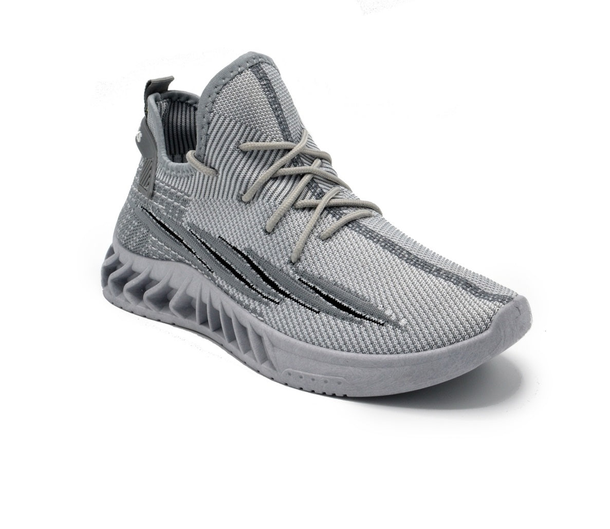 Akademiks Men's Fit Knit Jogger Sneakers Gray Size 10 M