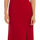 Nightway Women's Cold Shoulder Keyhole Gown Red Size 8