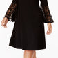 R & M Richards Women's Cold Shoulder Dress Black Size 22W