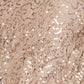 R & M Richards Women's Sequined Lace Cape Overlay Short Sleeve Boat Neck Short Party Sheath Dress Brown Size 8 Petite